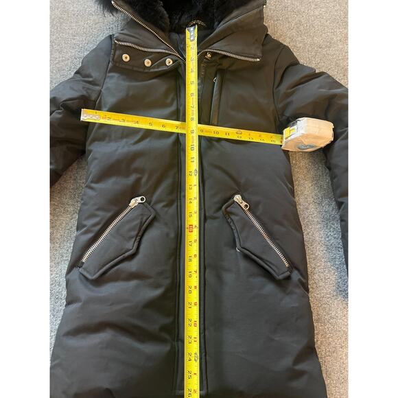 Mackage Womens Marla Black Full-Zip Fur Trim Hooded Down Parka Coat Size XXS - Picture 7 of 11